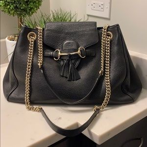 GUCCI Calfskin Emily Medium Handbag